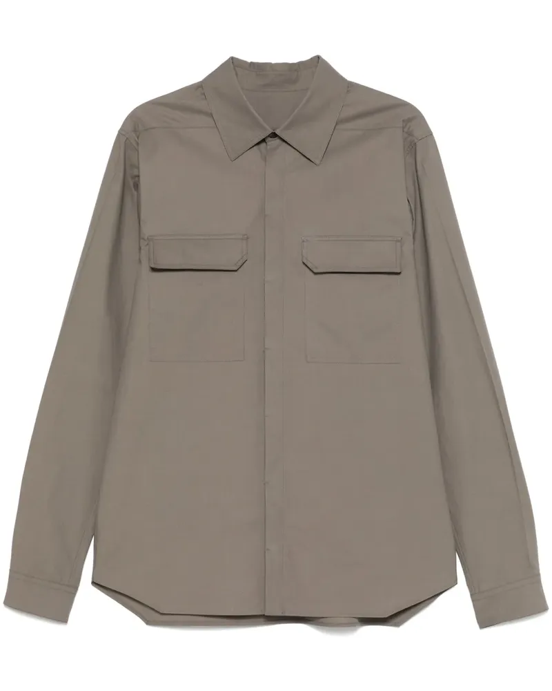 Rick Owens Work Hemd - Grau Grau