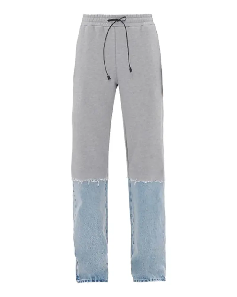 Haikure Field Pollock panelled frayed trousers - Grau Grau