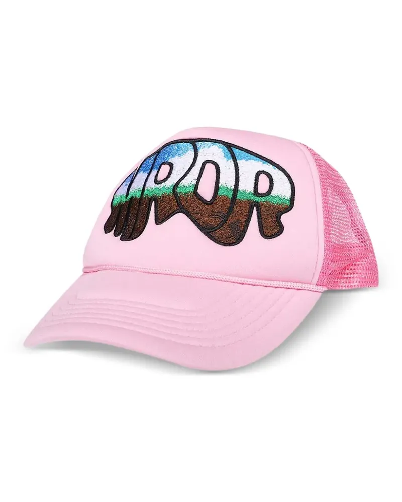 WHO DECIDES WAR Baseballkappe mit Patches - Rosa Rosa