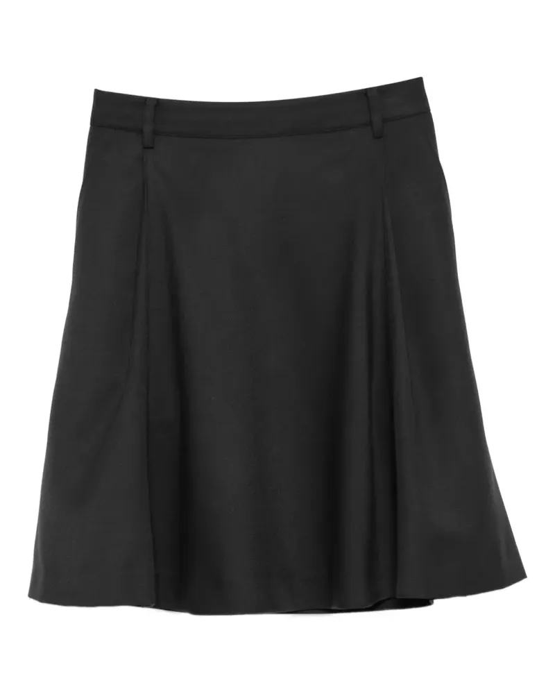 LOW CLASSIC A-line midi skirt - Grau Grau