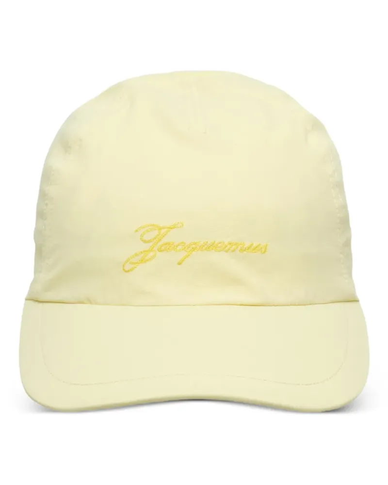 Jacquemus Knebelverschluss-Baseballkappe mit Logo-Stickerei - Gelb Gelb