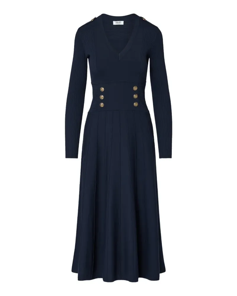 Liu Jo Gestricktes Midikleid - Blau Blau