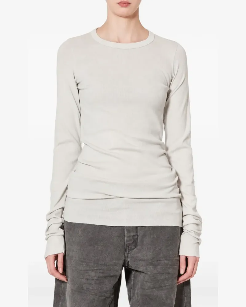 Rick Owens ribbed long-sleeve T-shirt - Nude Nude