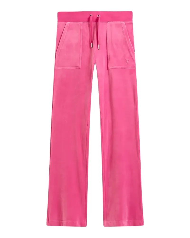 Juicy Couture Tief sitzende Jogginghose aus Velours - Rosa Rosa