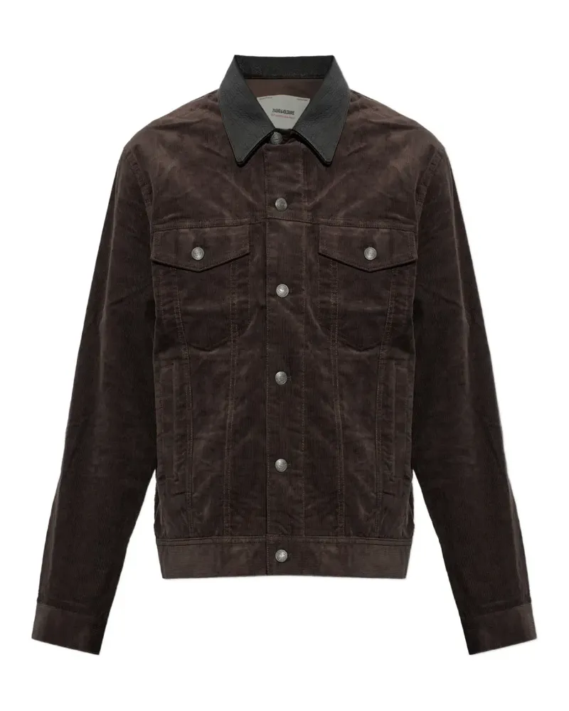 Zadig & Voltaire Bases velvet jacket - Braun Braun