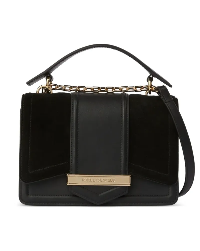 Karl Lagerfeld K/Nova Schultertasche aus Wildleder - Schwarz Schwarz