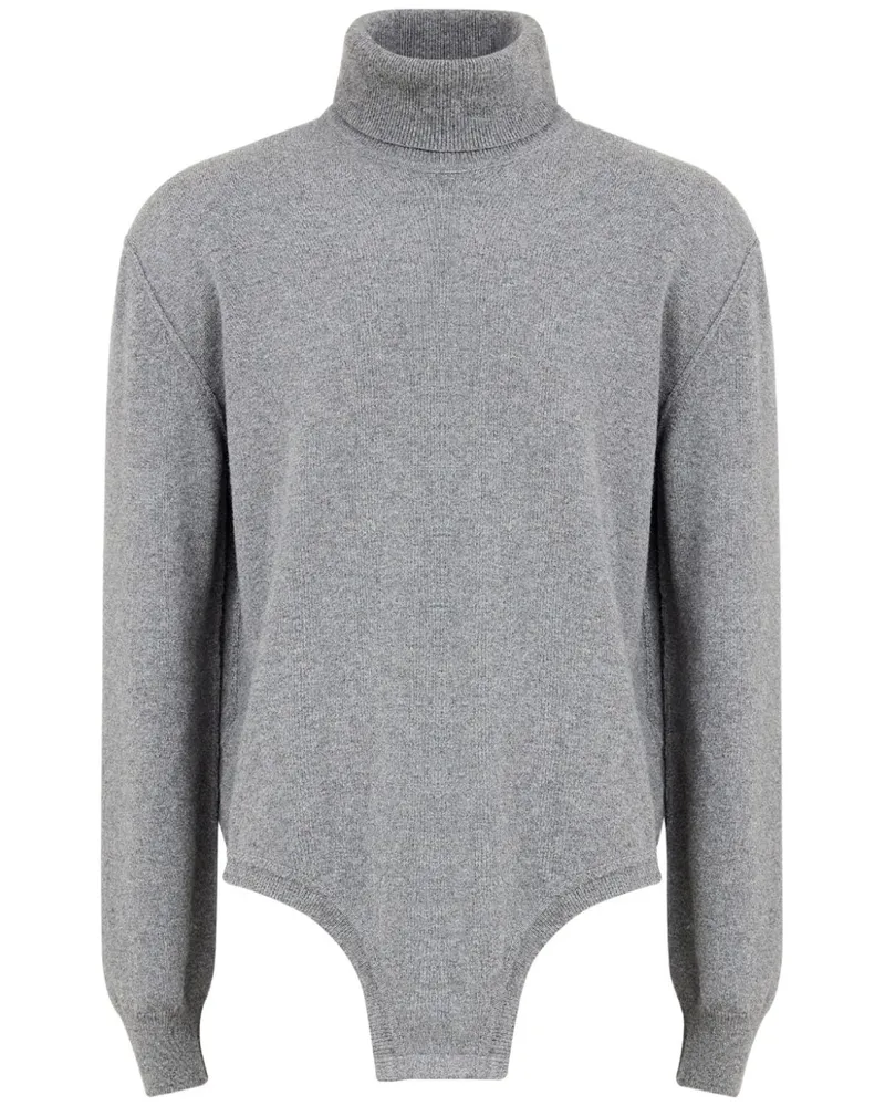 Maison Margiela Oberteil mit Rollkragen - Grau Grau