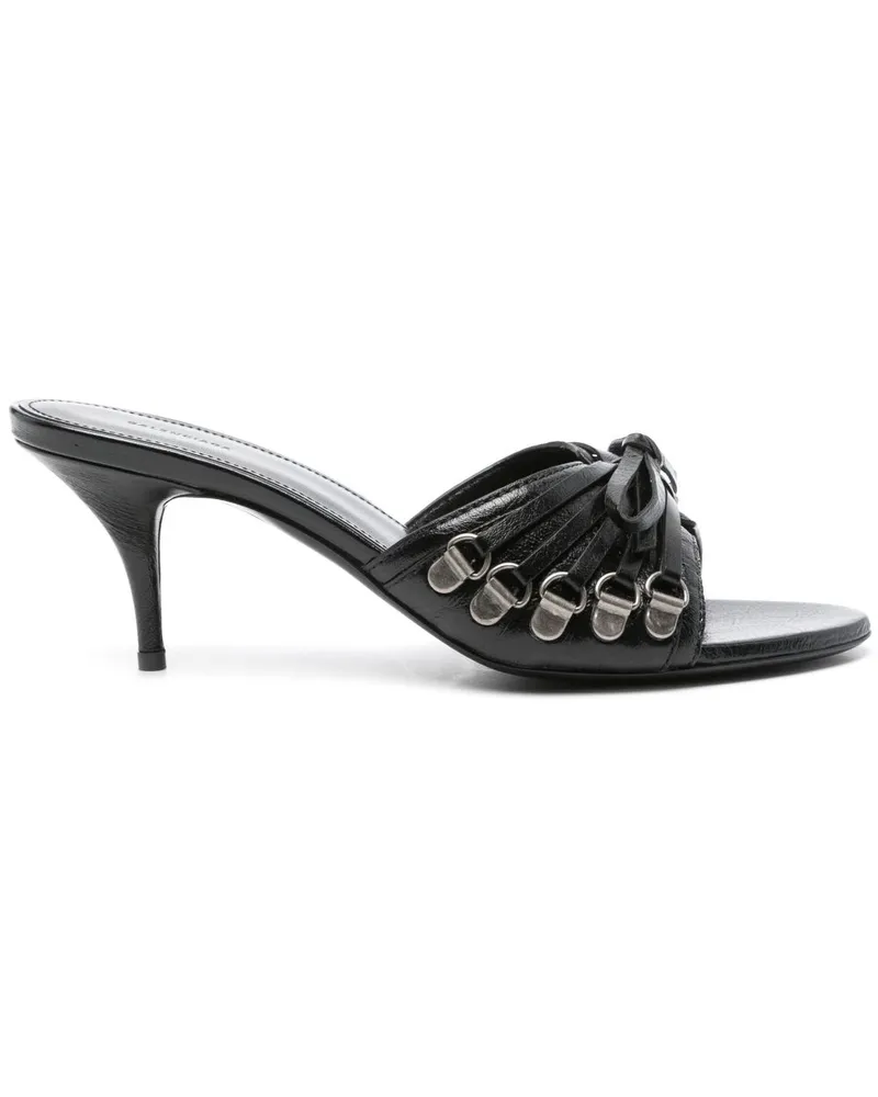 Balenciaga Cagole Mules - Schwarz Schwarz