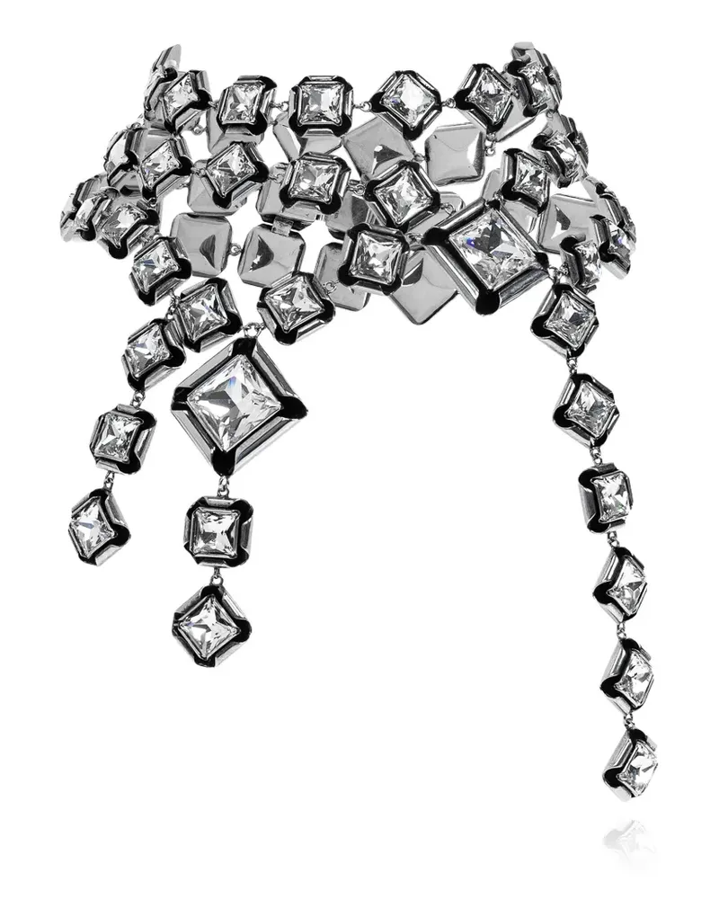 Givenchy geometric-link necklace - Silber Silber
