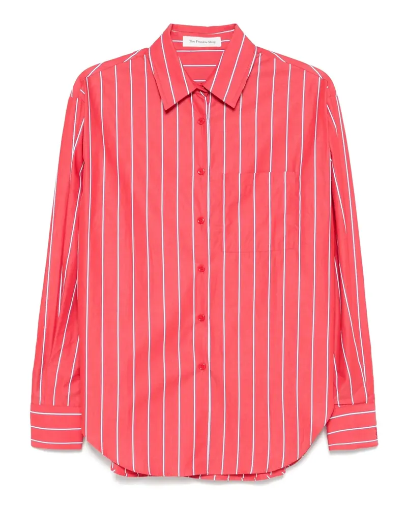 FRANKIE Shop Gestreiftes Lui Hemd - Rot Rot