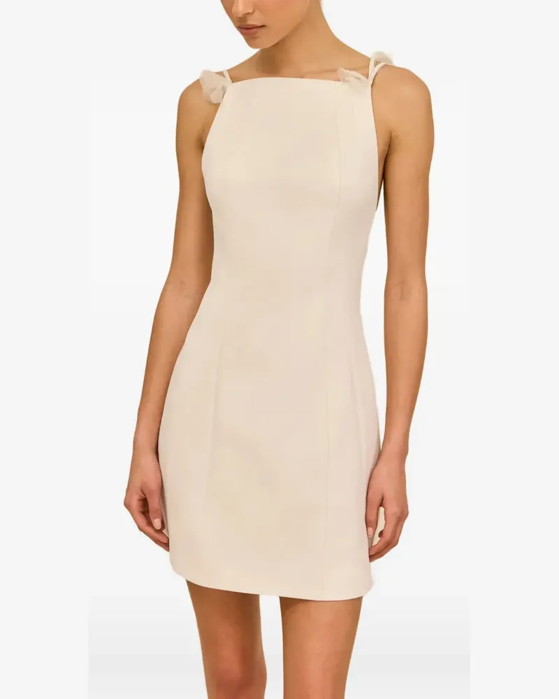 Cult Gaia floral-embellished backless mini dress - Nude Nude