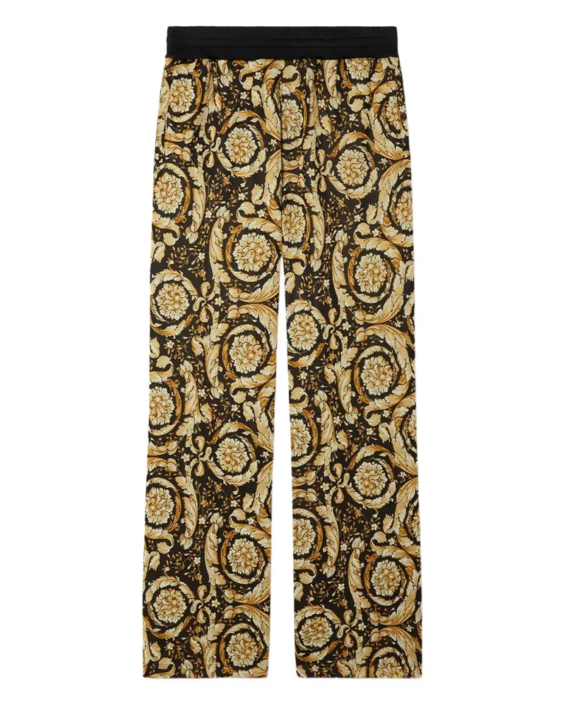 Versace Barocco Jogginghose aus Jacquard - Gold Gold