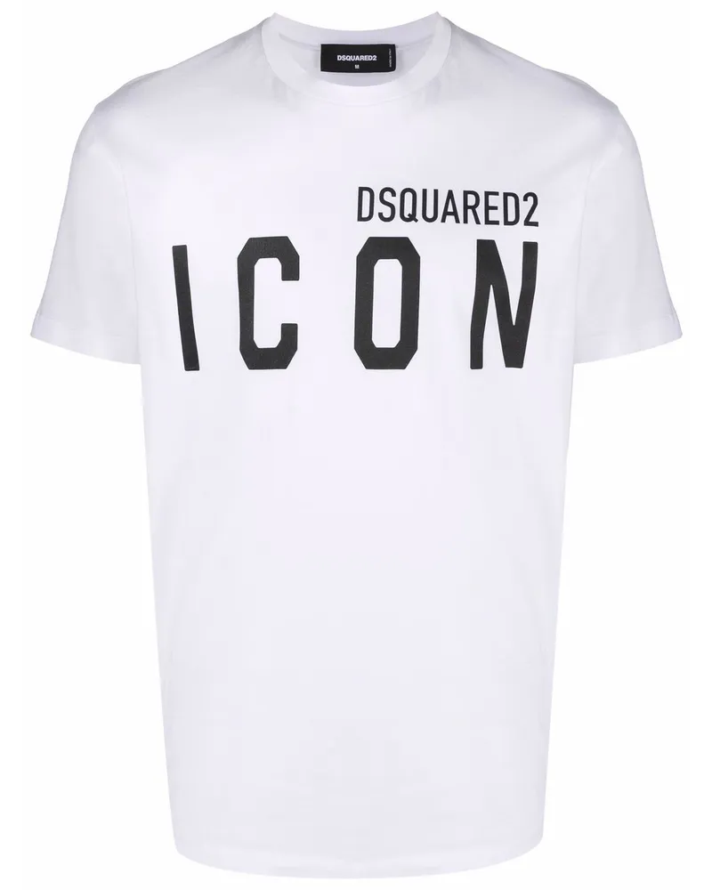 Dsquared2 T-Shirt mit "Icon"-Print - Weiß Weiß