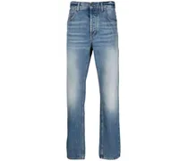 Halbhohe Straight-Leg-Jeans