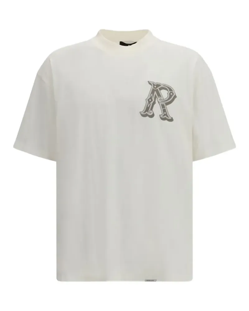 REPRESENT logo-patch cotton T-shirt - Nude Nude