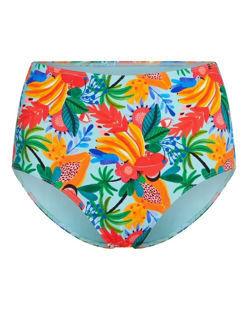 Marlies Dekkers Paradisa Bikinihöschen mit hohem Bund - Blau Blau