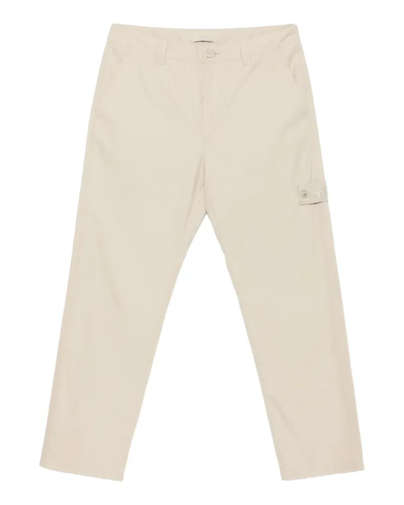 Stone Island Hose mit Logo-Patch - Nude Nude