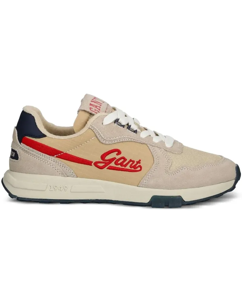 Gant Sneakers mit Logo-Stickerei - Nude Nude