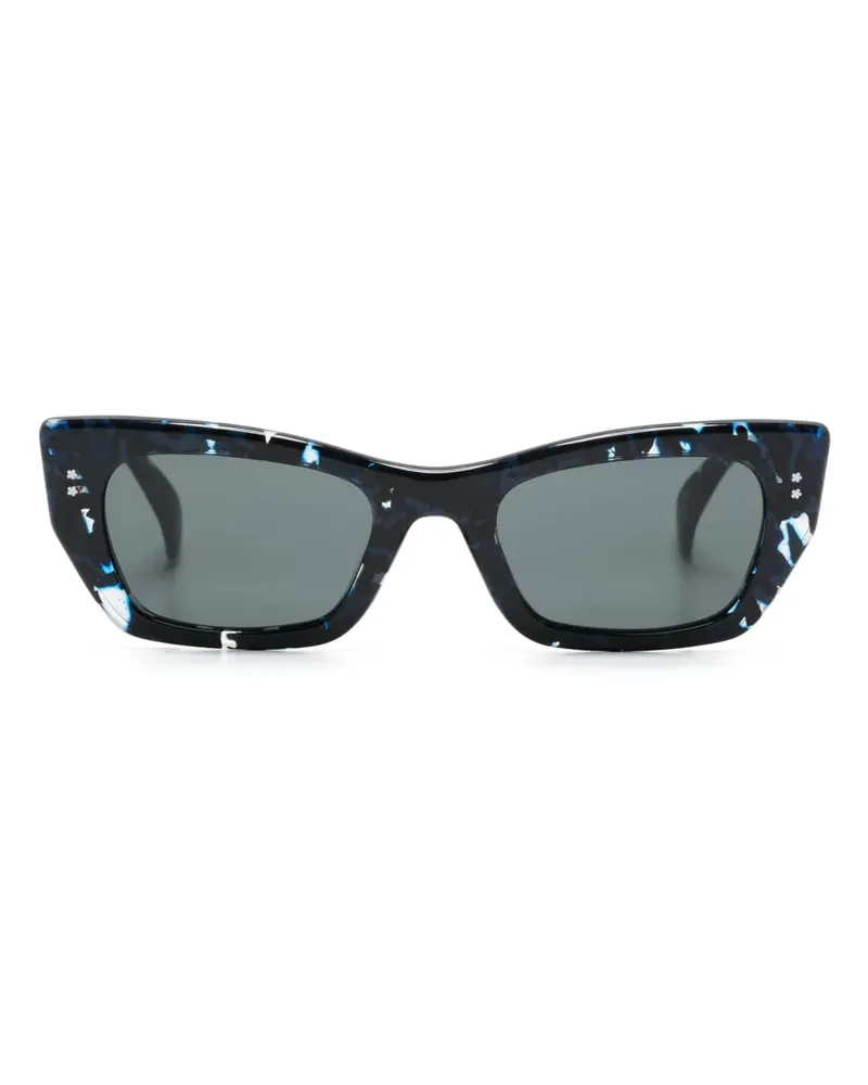 Kenzo Cat-Eye-Sonnenbrille mit Marmormuster - Blau Blau