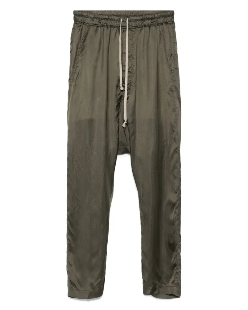 Rick Owens Seidenhose mit Kordelzug - Grün Grün