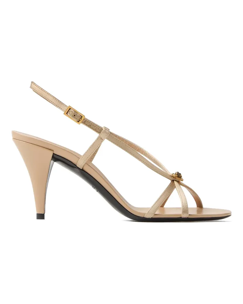 Versace Valentina Satin Sandalen 80mm - Nude Nude
