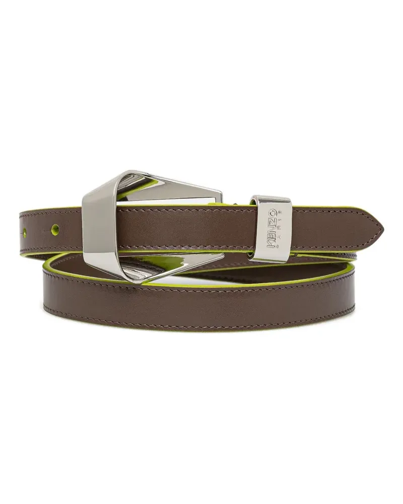 Kenzo Ribbon Gürtel mit Metallic-Schnalle - Braun Braun