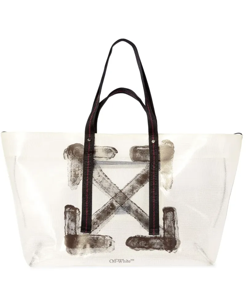 OFF-WHITE Heritage Day Off Tote Bag Weiß