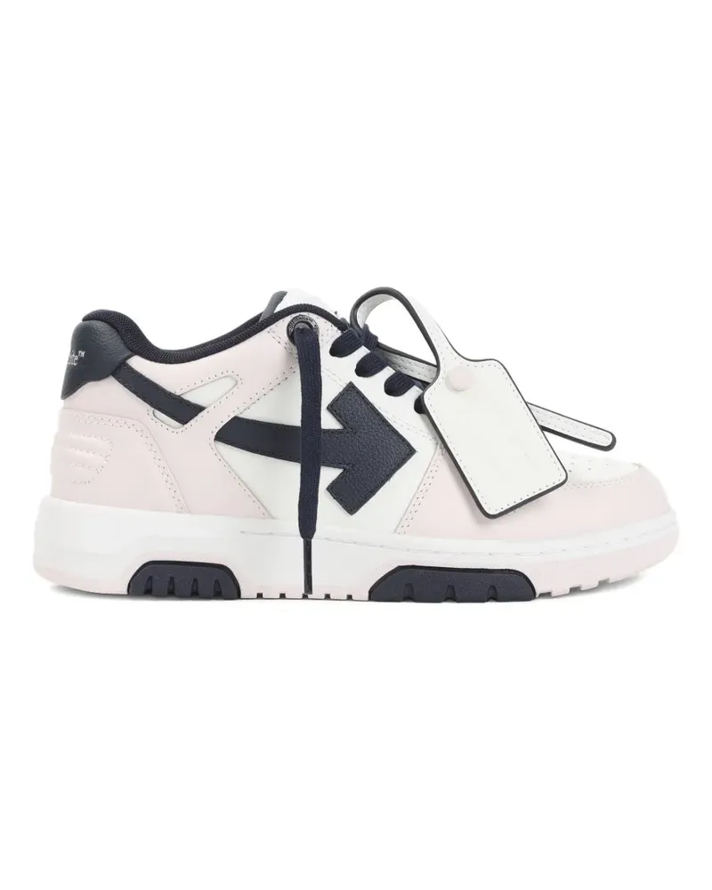 OFF-WHITE Out Of Office arrow-logo leather sneakers - Rosa Rosa