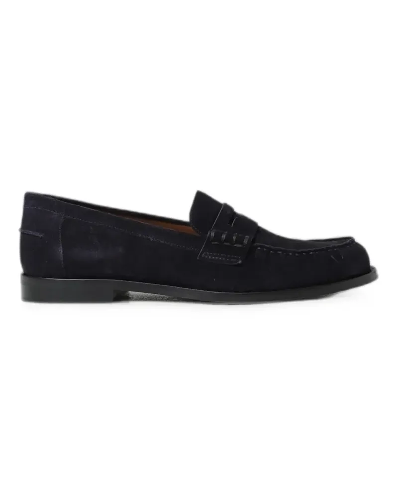 Emporio Armani suede penny loafers - Blau Blau