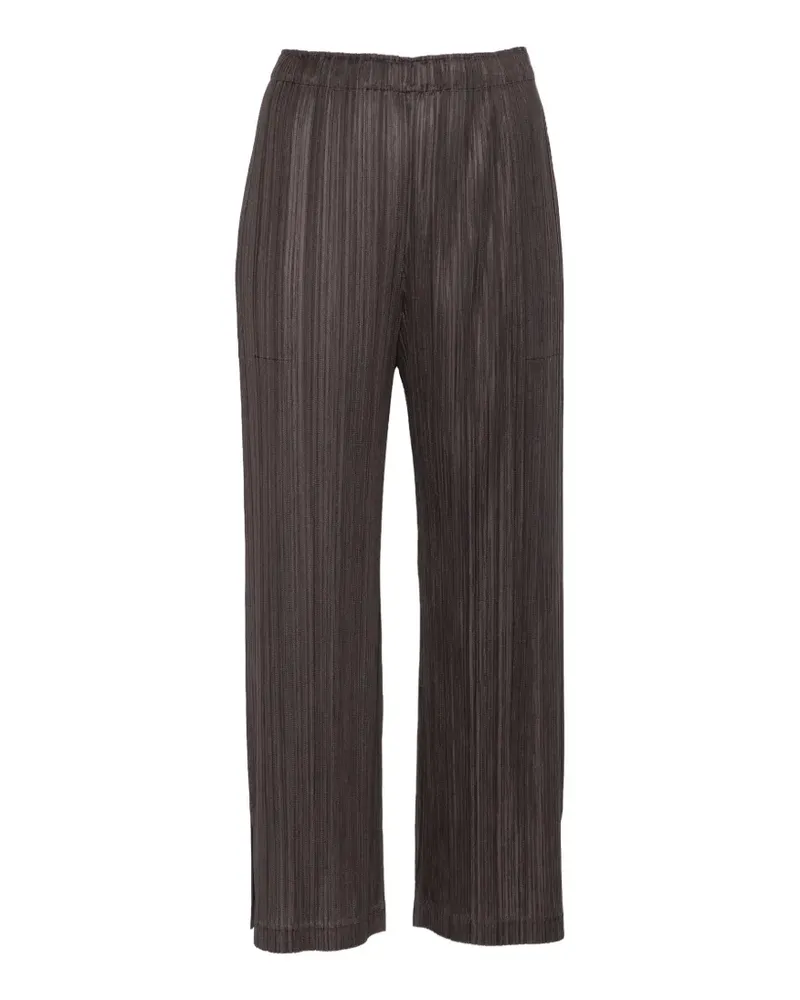 Issey Miyake Bundfaltenhose mit Seitenschlitz - Grau Grau