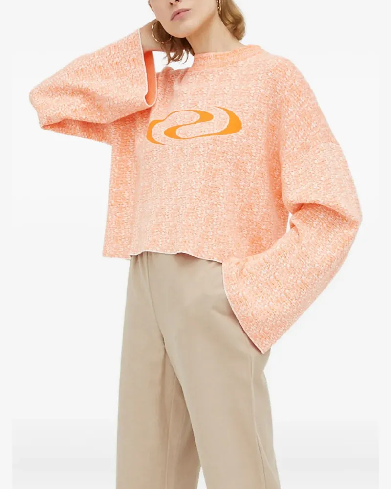 Résumé Strick mit Logo - Orange Orange