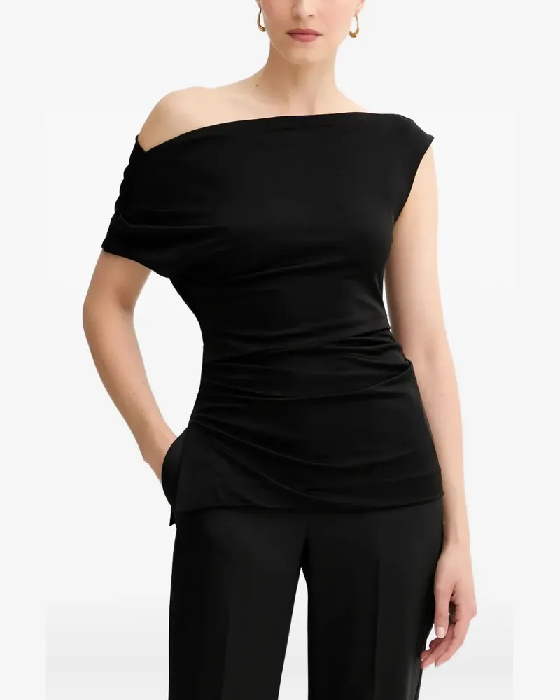 HUGO BOSS Etrima2 One-Shoulder-Top - Schwarz Schwarz