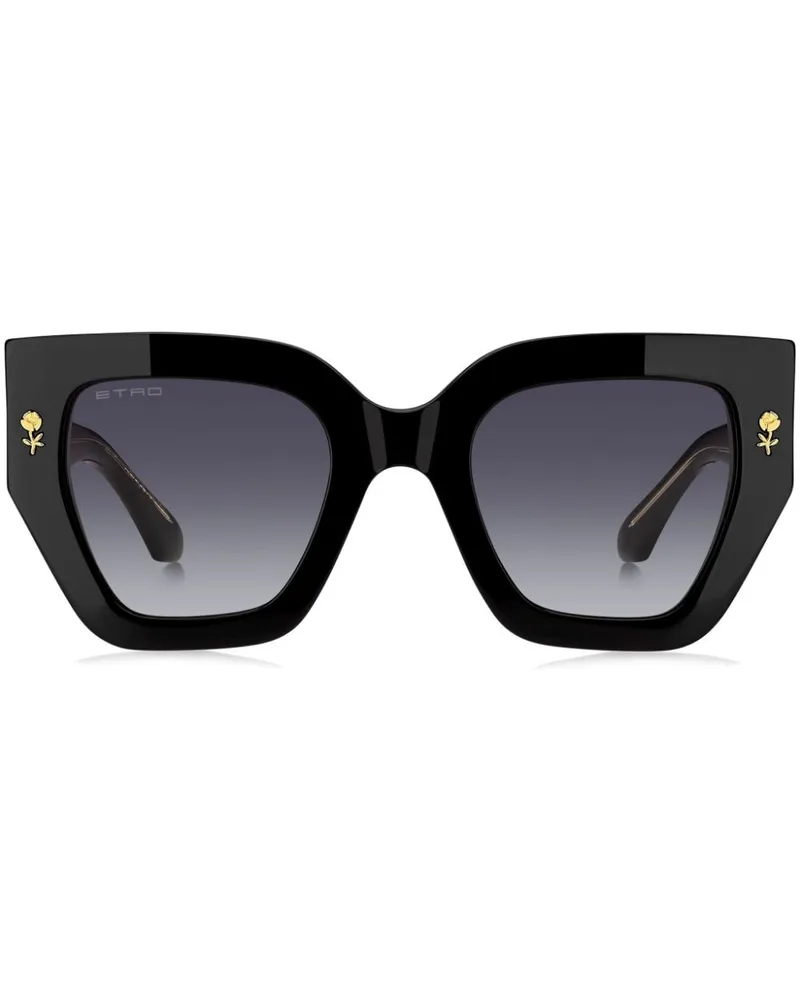 Etro mania Sonnenbrille mit Oversized-Gestell - Schwarz Schwarz