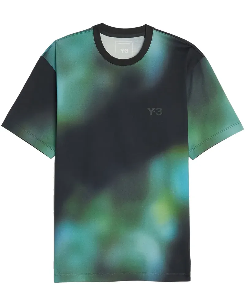 Y-3 x Wildside Reg AOP T-Shirt - Blau Blau