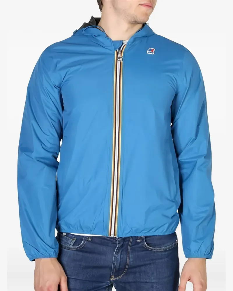 K-Way Kapuzenjacke mit Reißverschluss - Blau Blau
