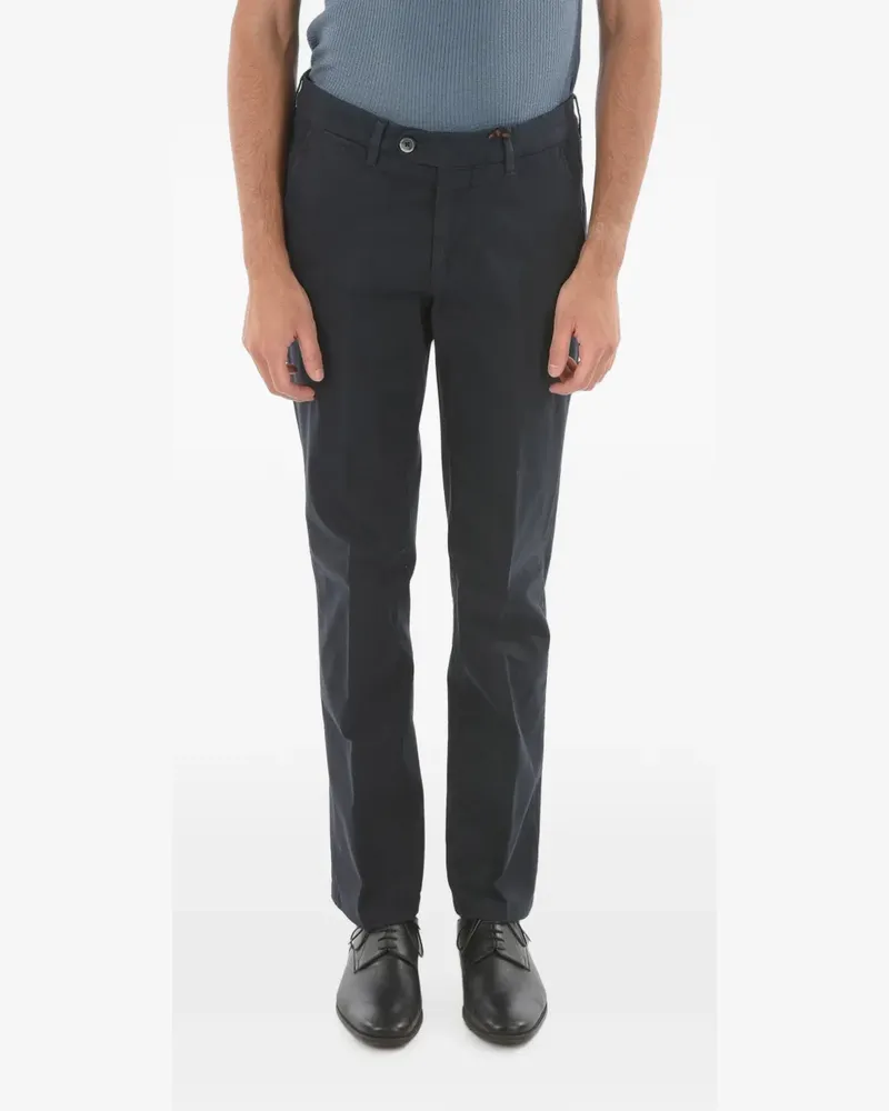 Corneliani five-pocket cotton chino trousers - Blau Blau