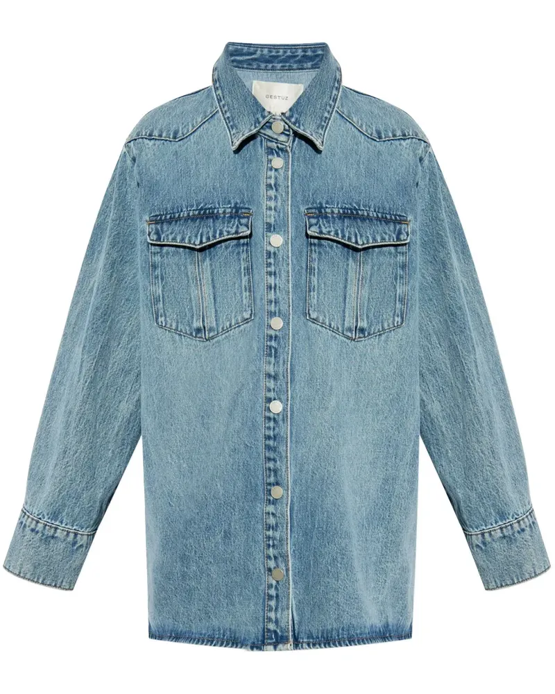 Gestuz Layza Hemd - Blau Blau