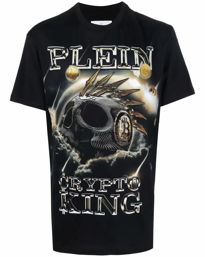 Philipp Plein Crypto King T-Shirt - Schwarz Schwarz