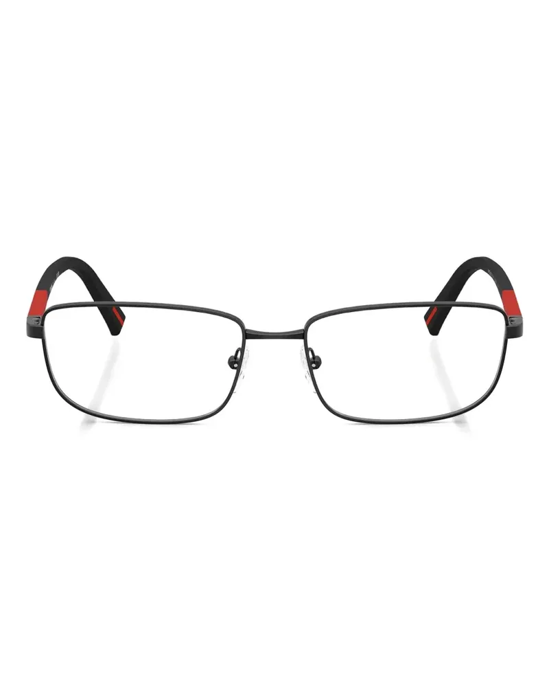Prada Brille mit eckigem Gestell - Schwarz Schwarz