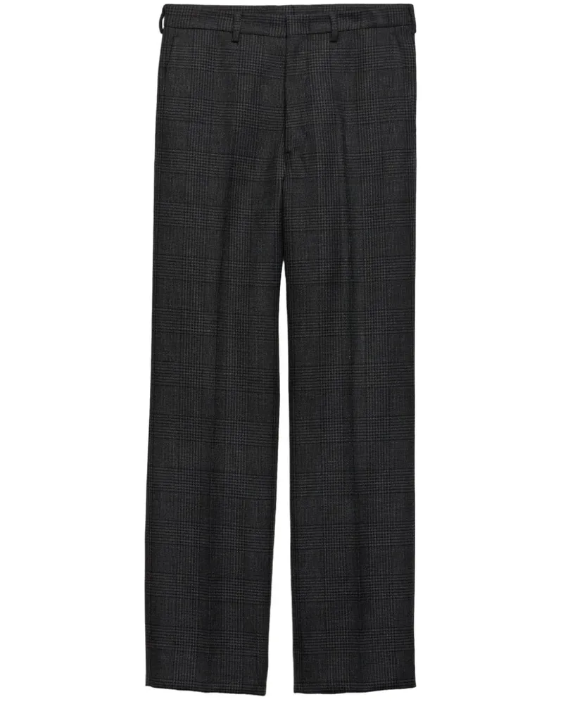 Prada Hose mit Prince of Wales-Karo - Grau Grau