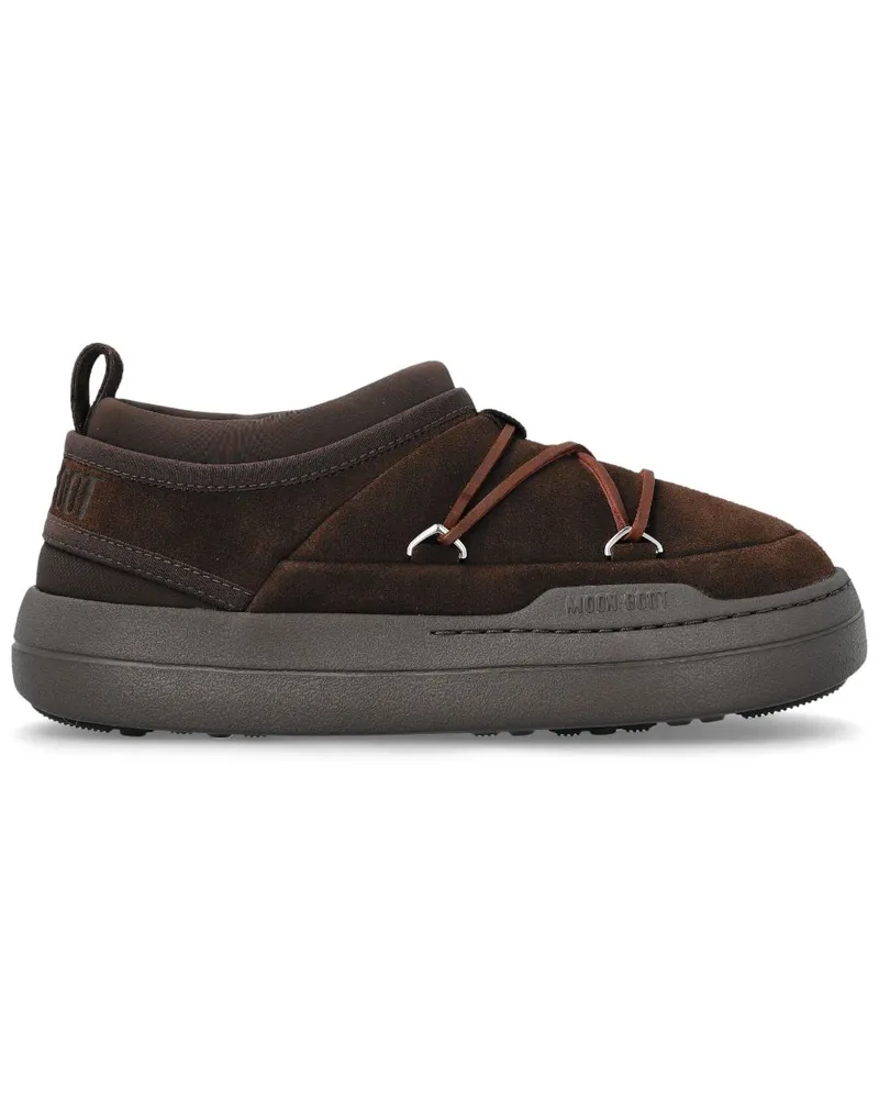 Moon Boot Park Sneakers mit Logo-Print - Braun Braun