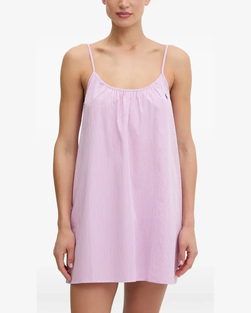 Ralph Lauren vertical-stripe nightdress - Rosa Rosa