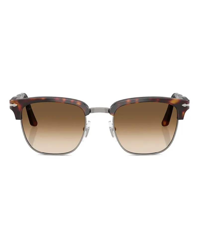 Persol Sonnenbrille mit eckigem Gestell - Braun Braun