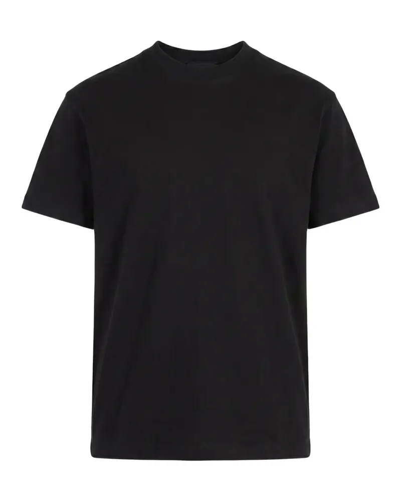 Prada triangle-patch T-shirt - Schwarz Schwarz