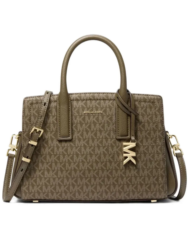 Michael Kors Laila small signature logo satchel - Braun Braun