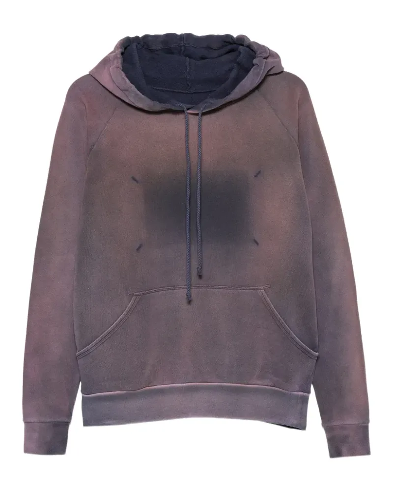 Maison Margiela Four-Stitch ausgewaschener Hoodie - Violett Violett