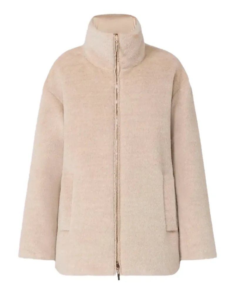 Max Mara Wendbarer Mantel mit Futter - Nude Nude