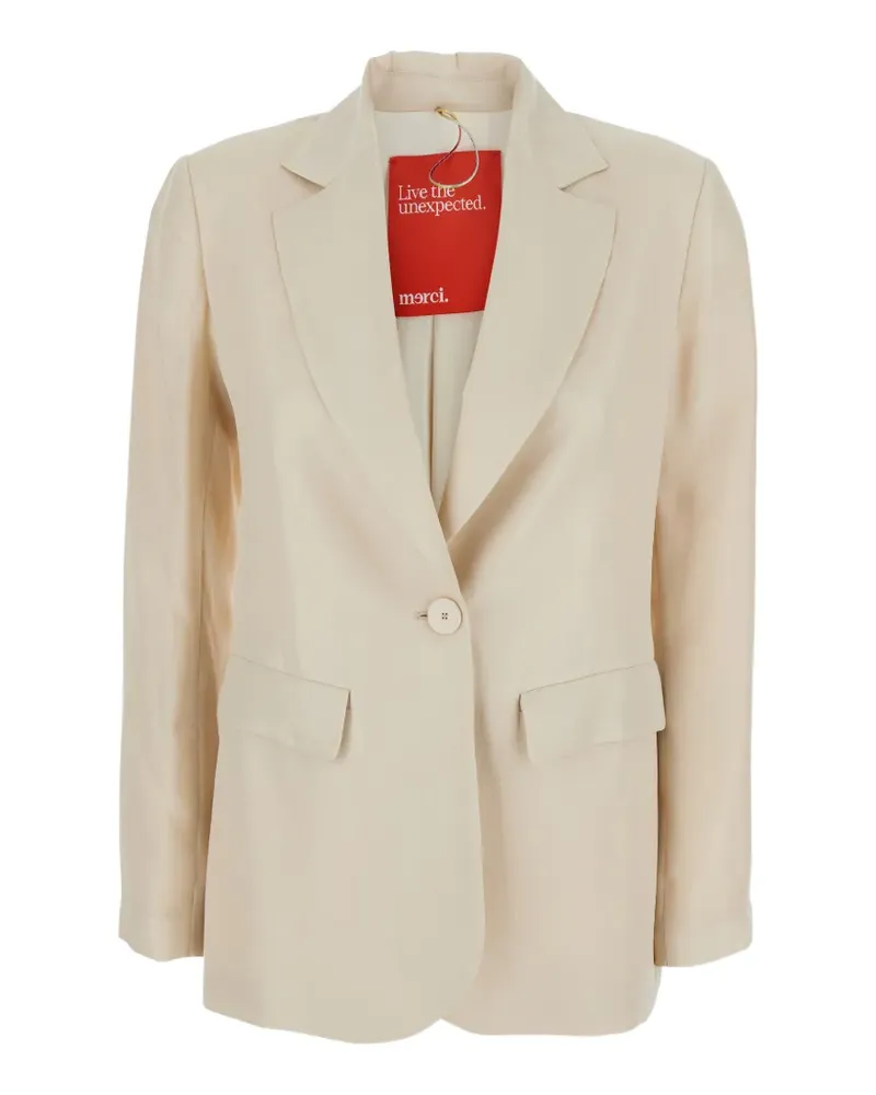 ..,merci button pocket blazer - Nude Nude