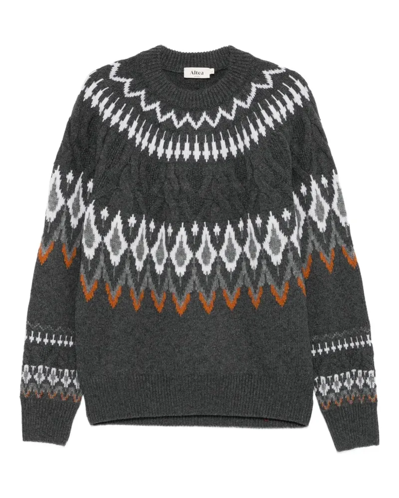 Altea Pullover mit Fair-Isle-Muster - Grau Grau