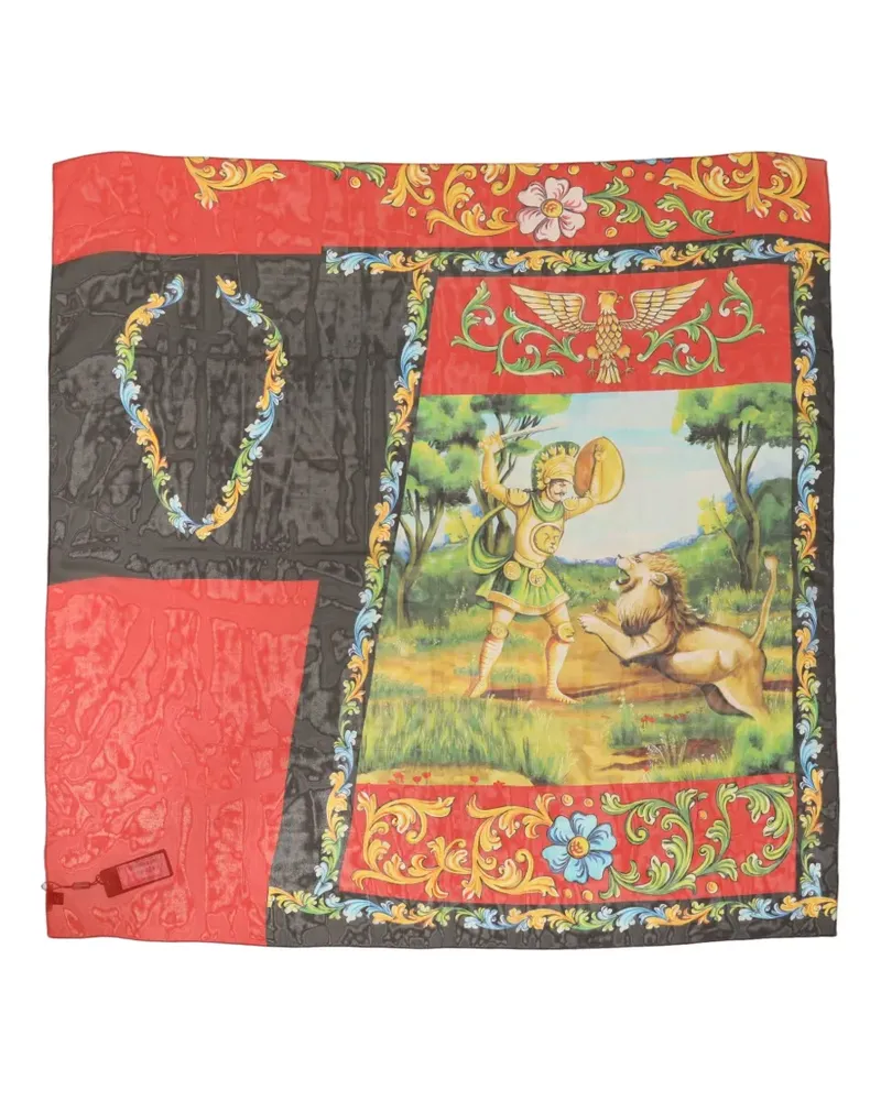 Dolce & Gabbana Carretto-print square scarf - Rot Rot